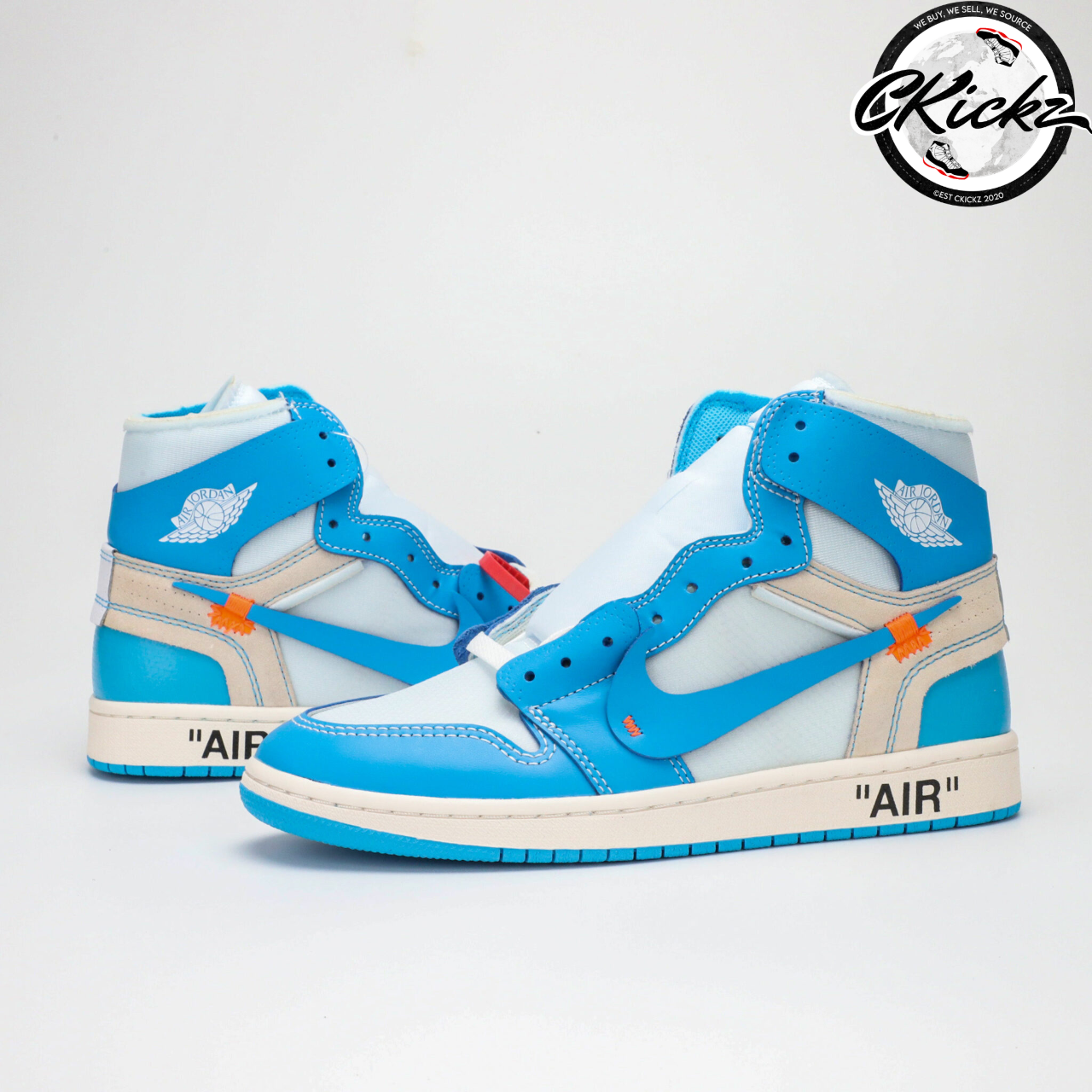 Retro High Off White University Blue