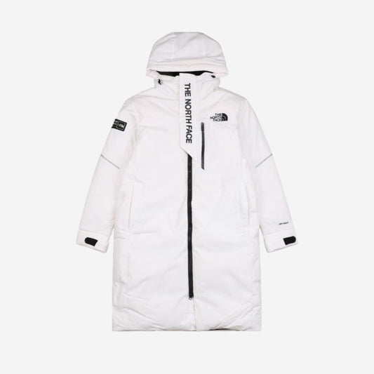 North Face Puffer Trench Coat White