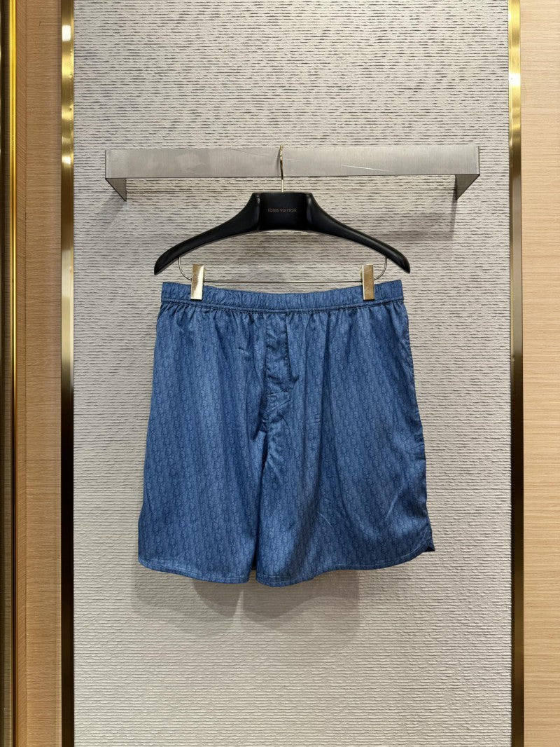 Silk Short Blue