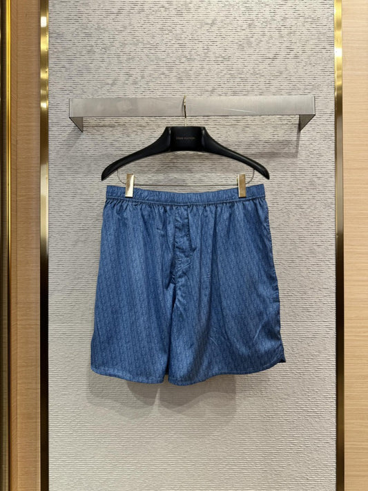Silk Short Blue