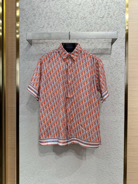 Silk Shirt Red