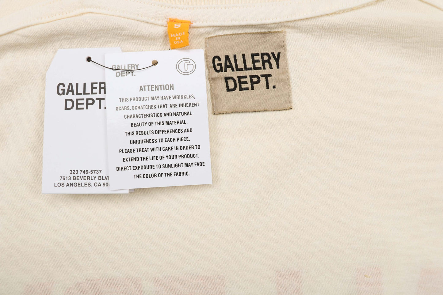 Gallery Dept Cream T-Shirt