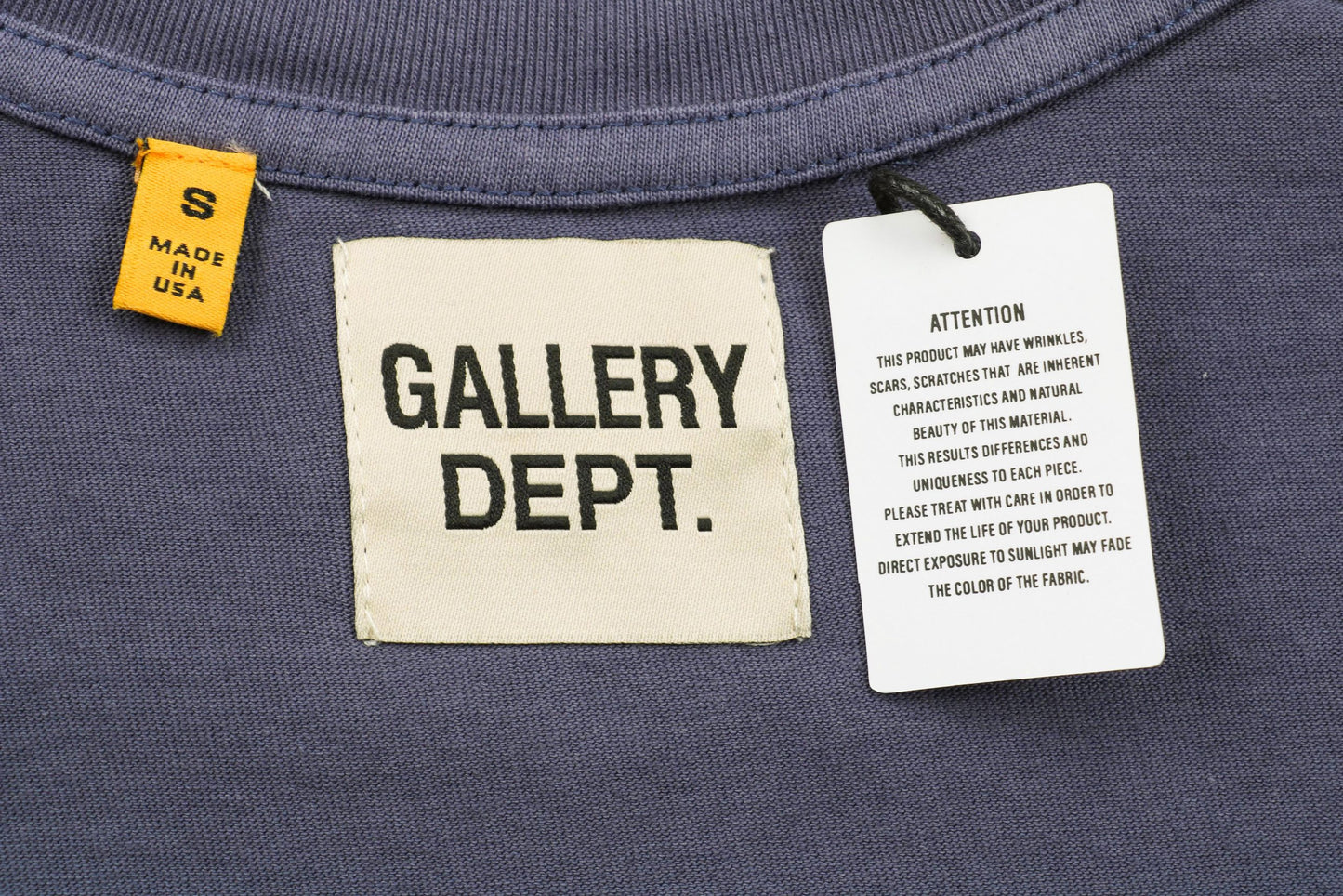 Gallery Dept Splash Paint Navy T-Shirt