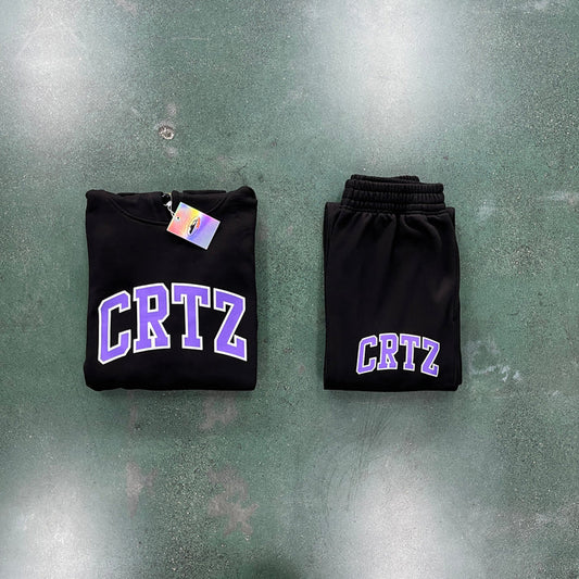 Crtz Black and Purple Alphabet Set