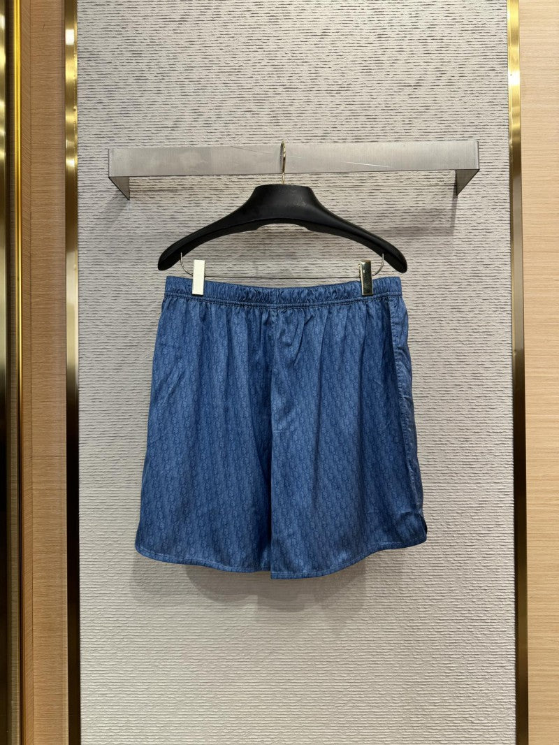 Silk Short Blue