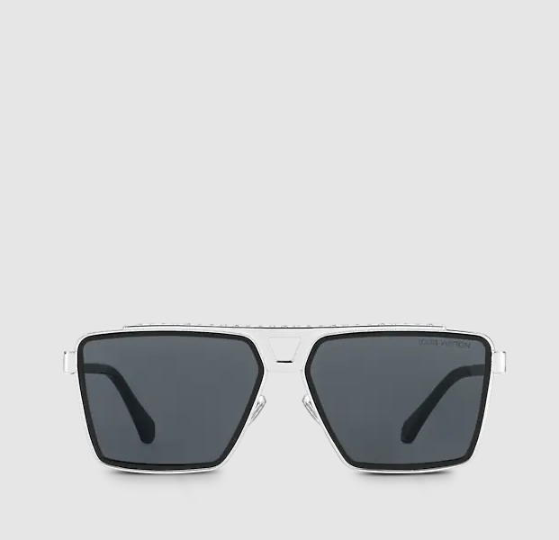 Silver Frame Angular Sunglasses
