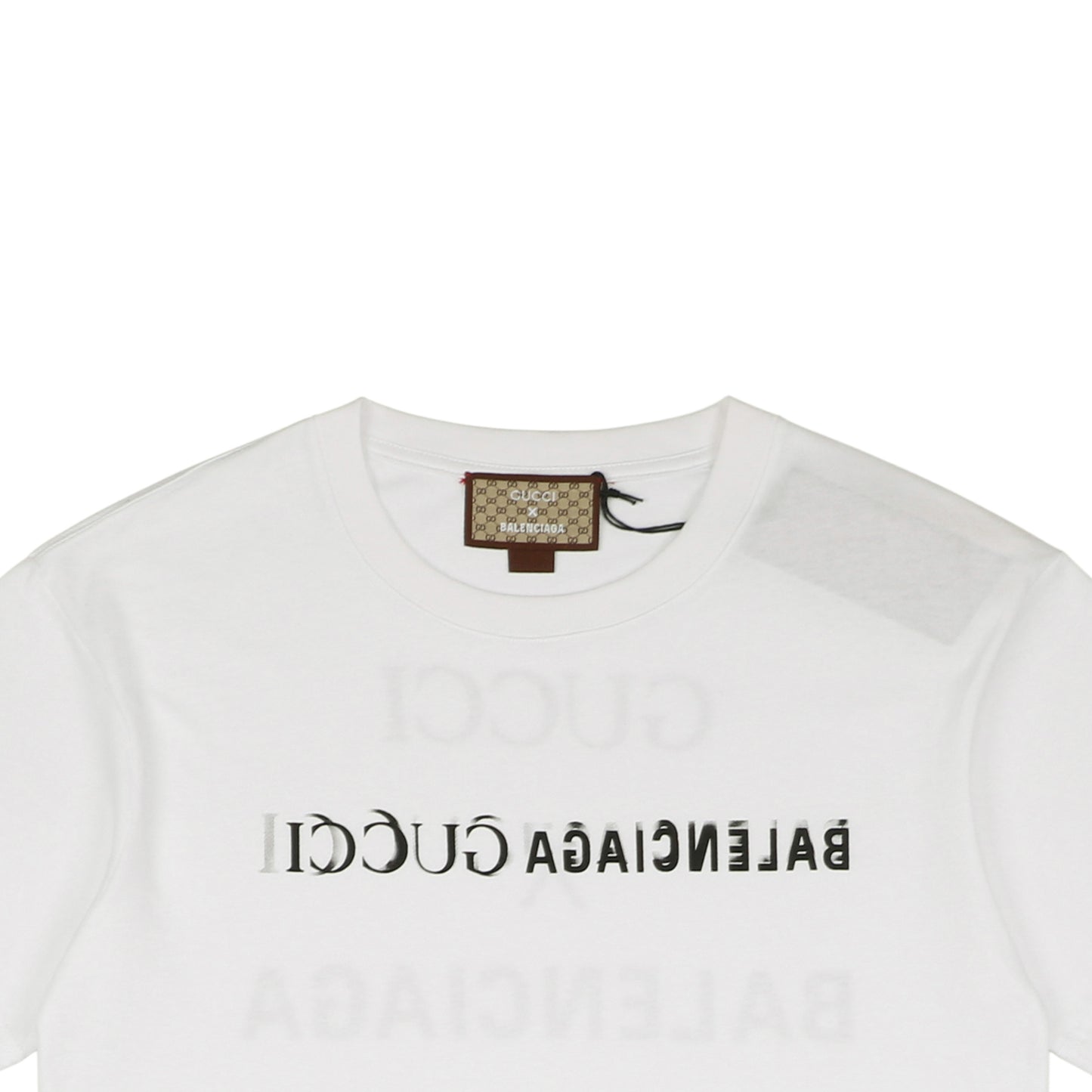 Gucc1 X Balenci White T-Shirt