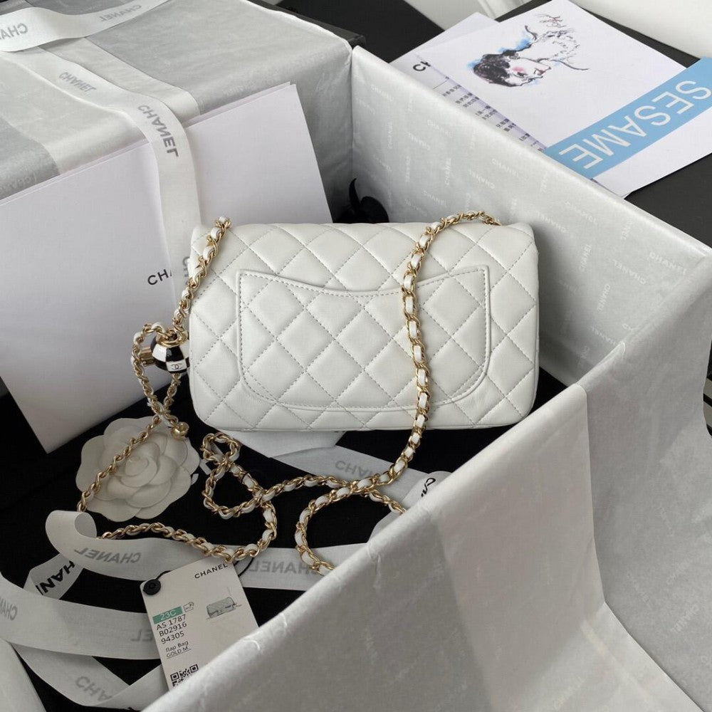 Chanel Flap Mini Bag White