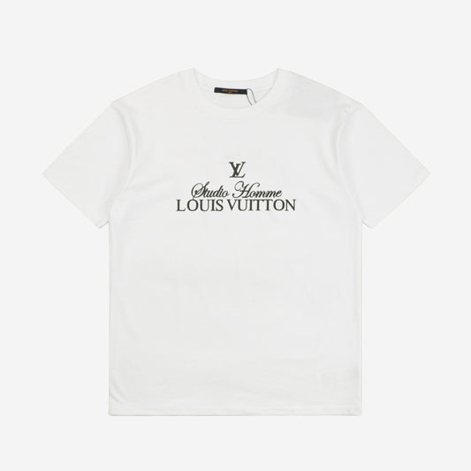 LV White Studio Homme T-Shirt