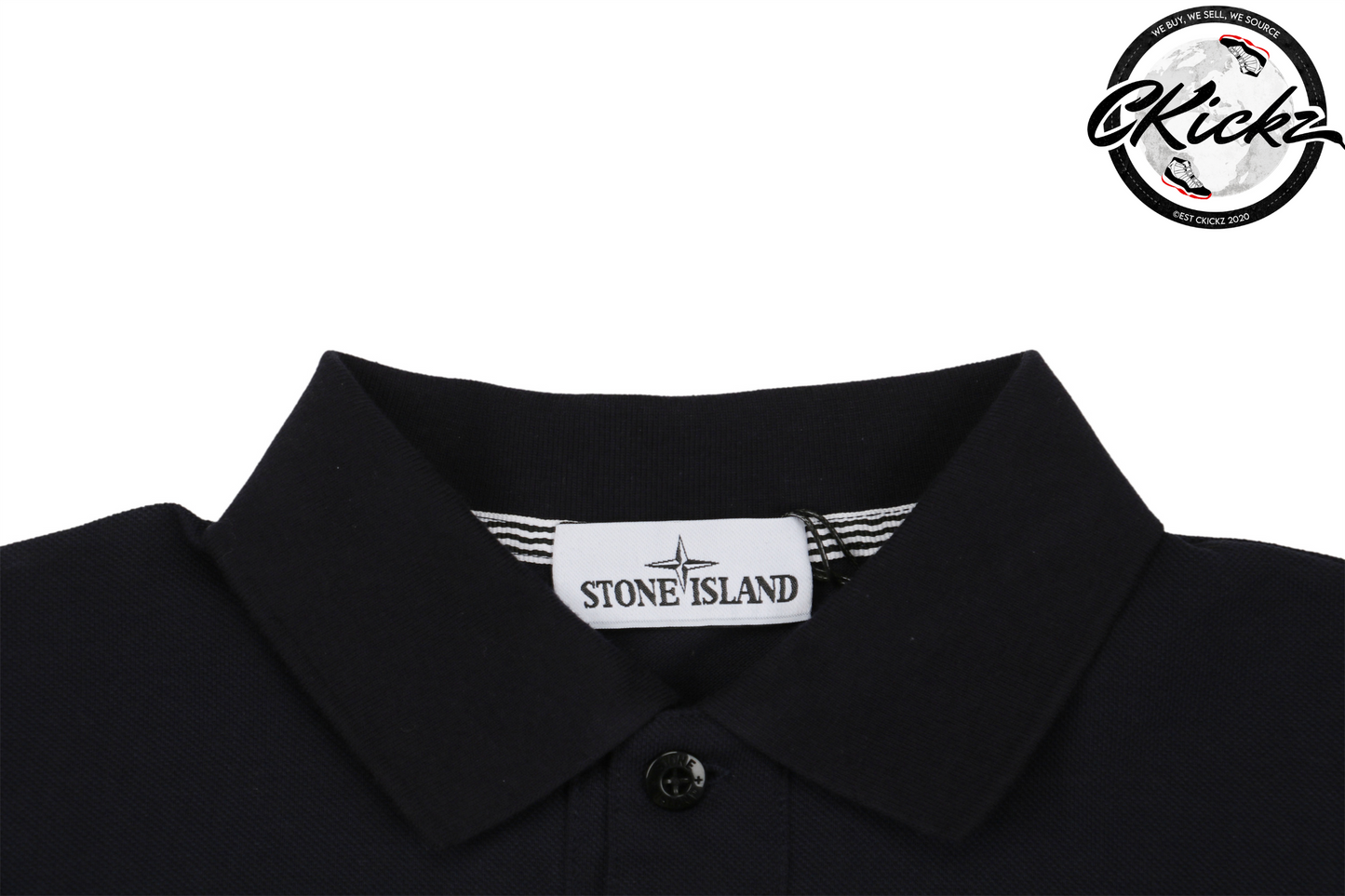 Stone Island Black Polo T-Shirt