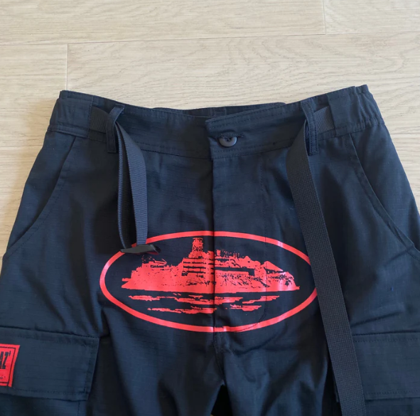 Crtz black with red logo cargos