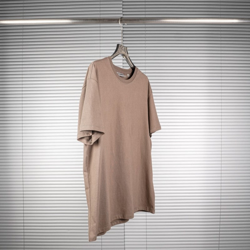 Round Neck Short Sleeve Taupe