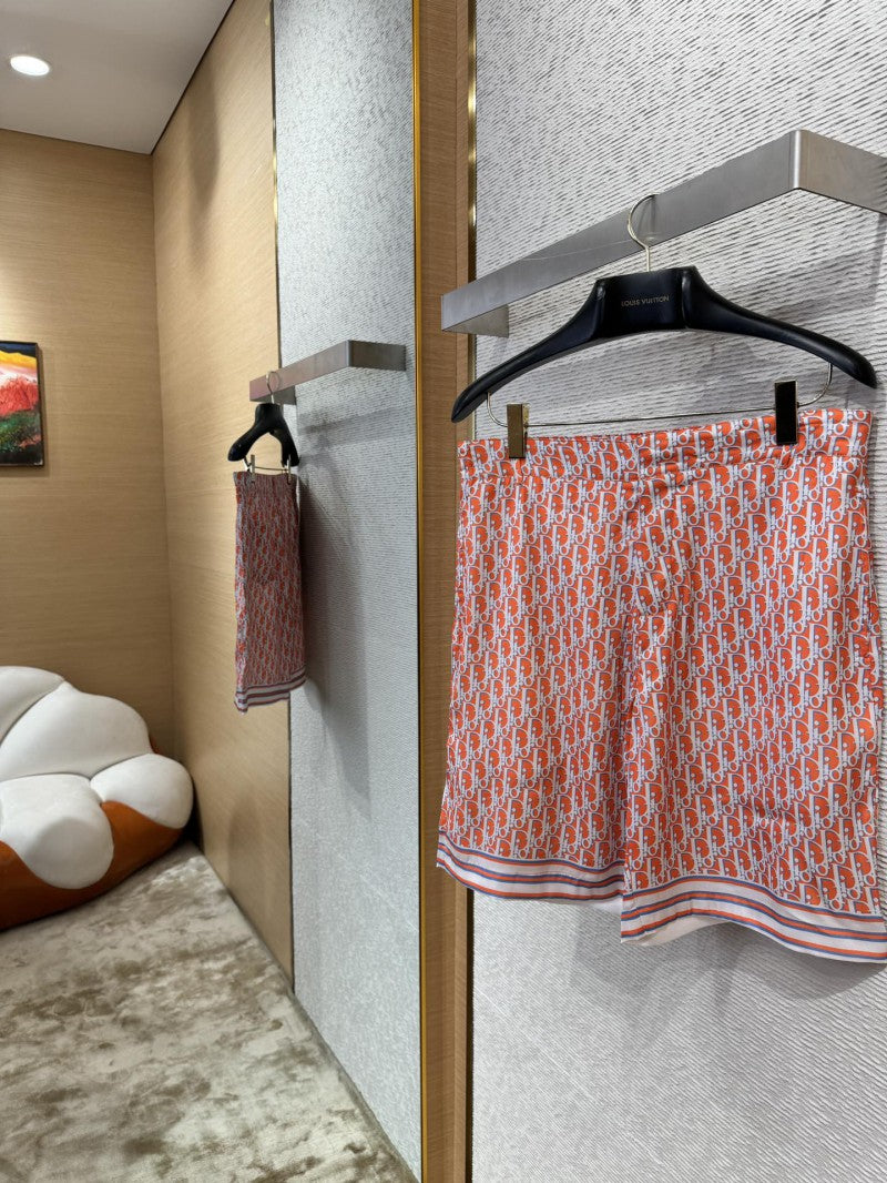 Silk Shorts Red