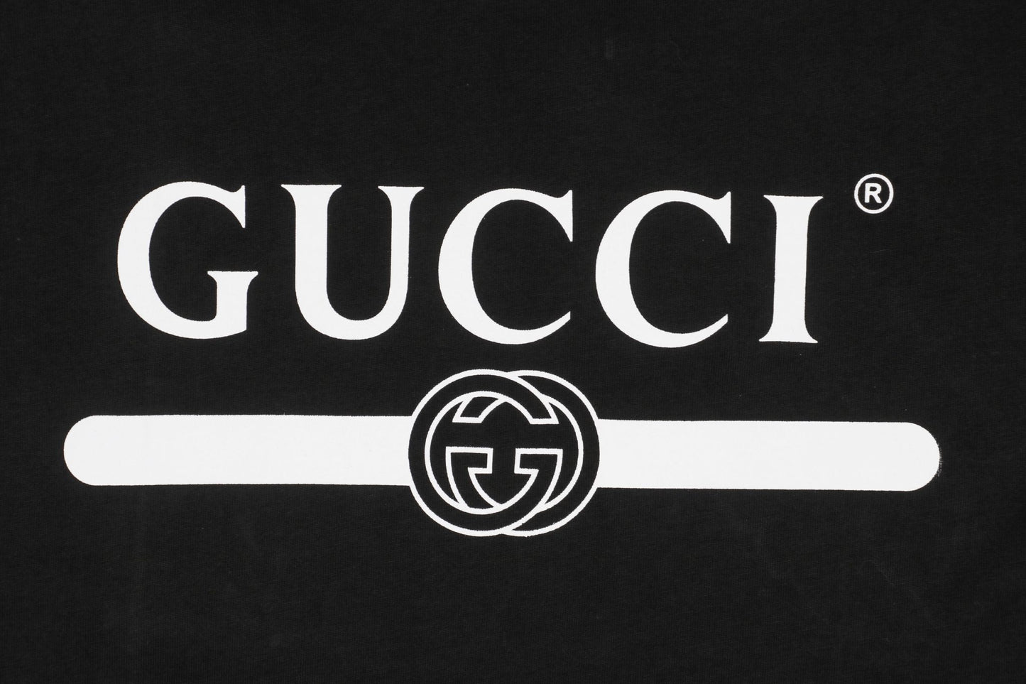 Gucc1 Logo Black T-Shirt
