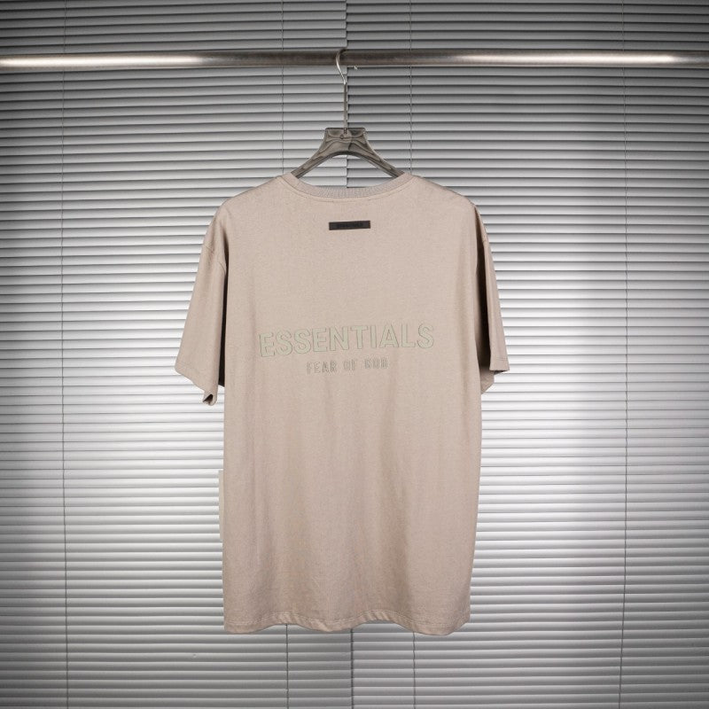 Round Neck Short Sleeve Moss
