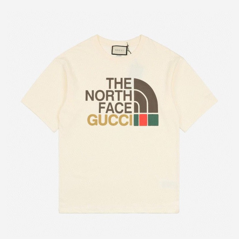 Gucc1 X The North Face Cream T-Shirt