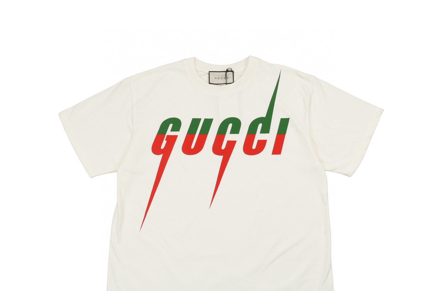 Gucc1 Blade Print T-Shirt Green Red