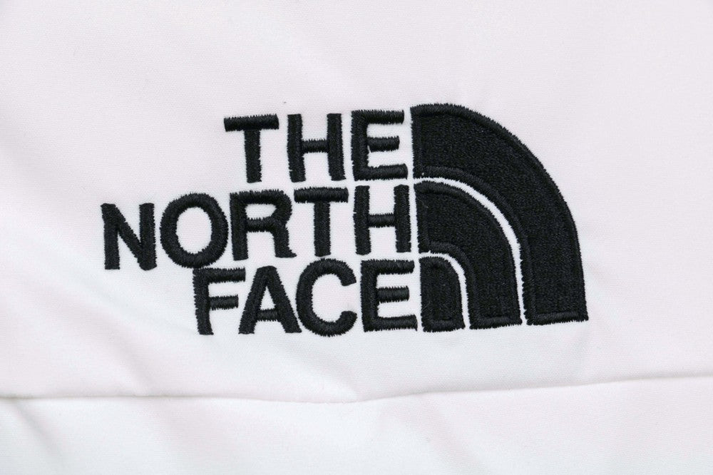 North Face Puffer Trench Coat White