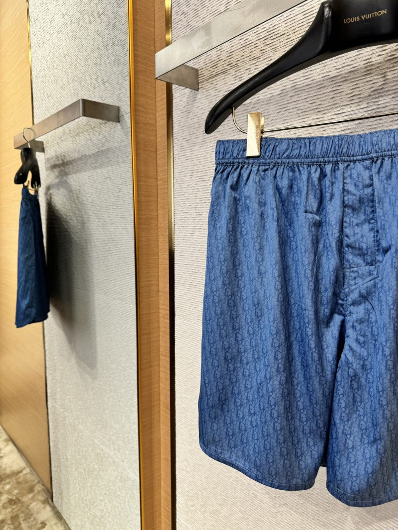 Silk Short Blue