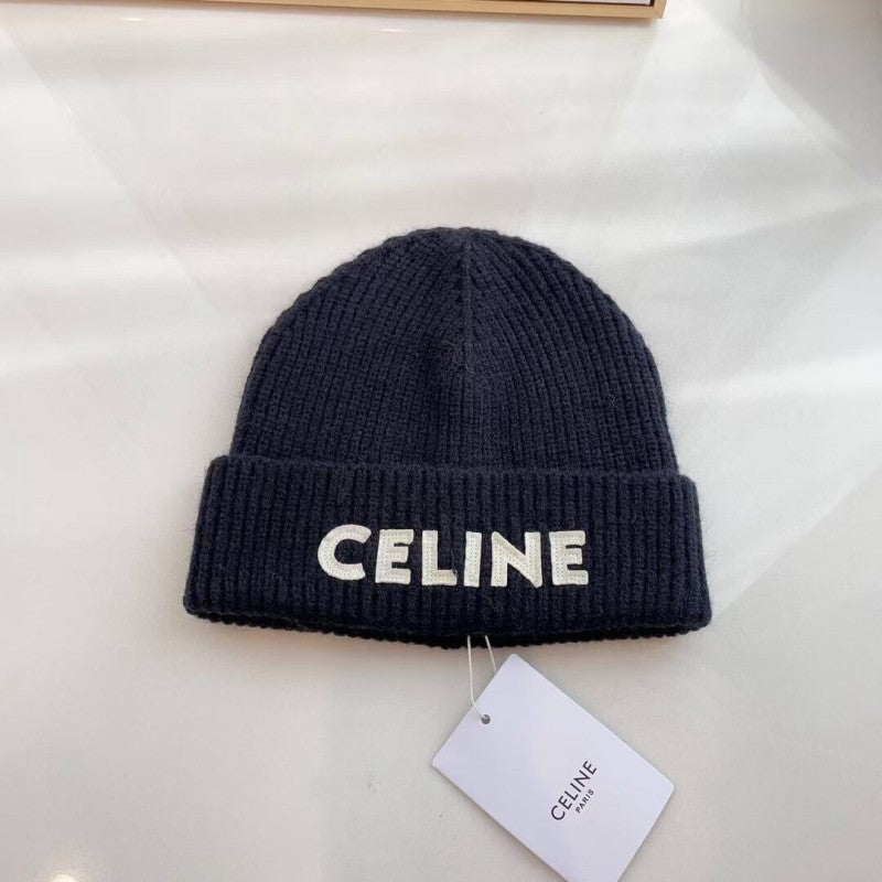 Celine Black Beanie