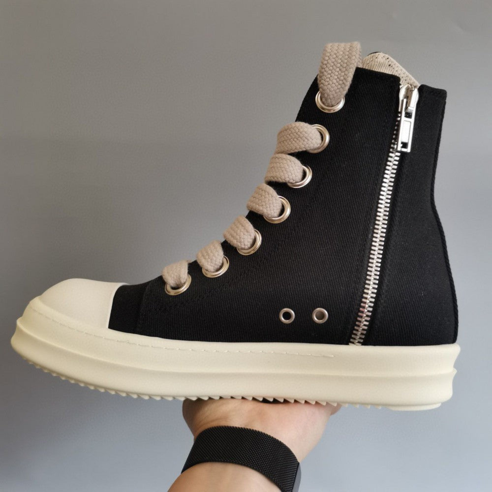 Vintage Green High Cut Trainers