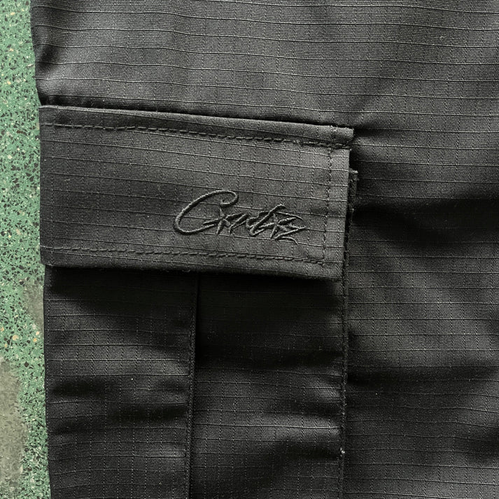 Crtz OG Triple Black Cargo Shorts