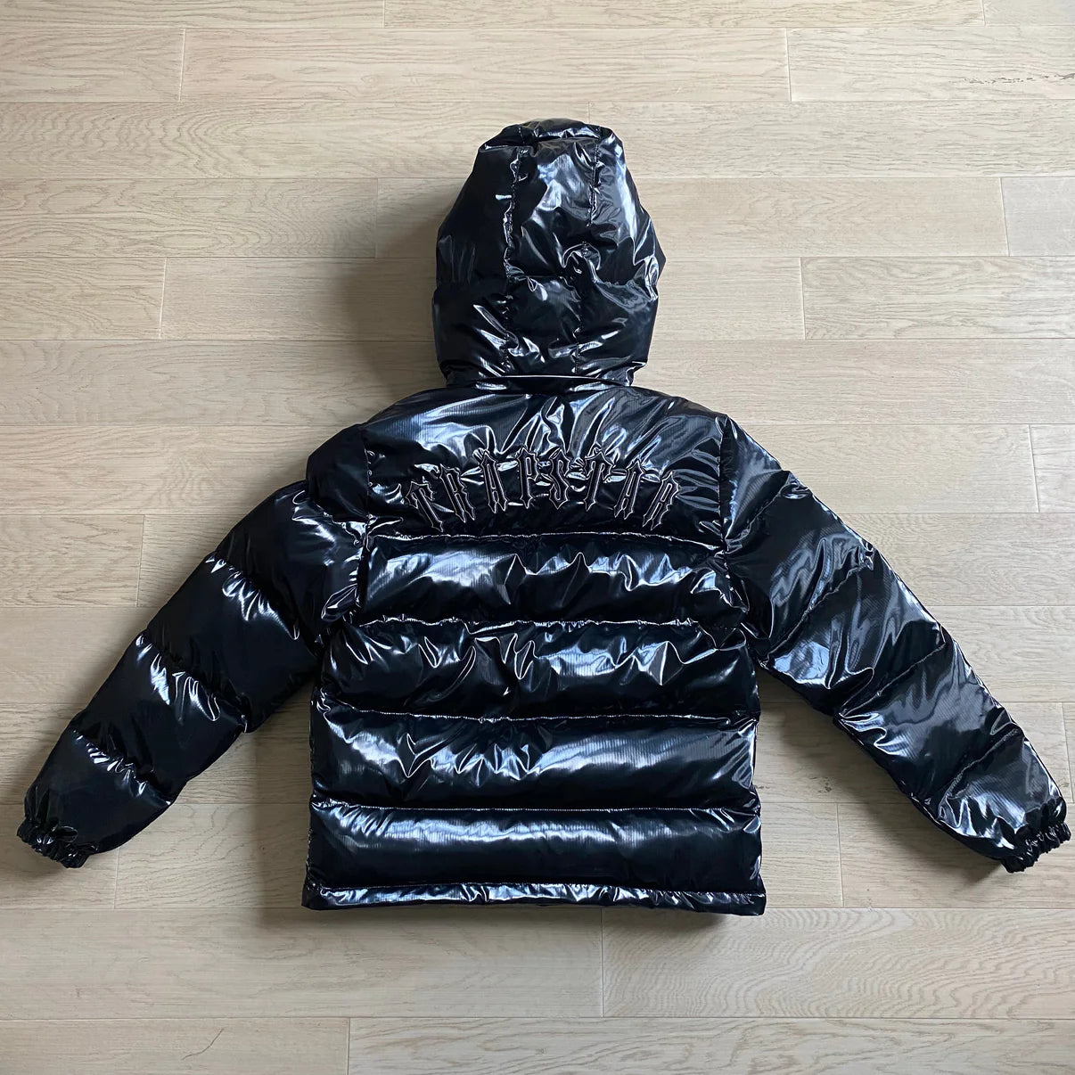 TS Shiny Black Irongate Jacket Detachable Hood