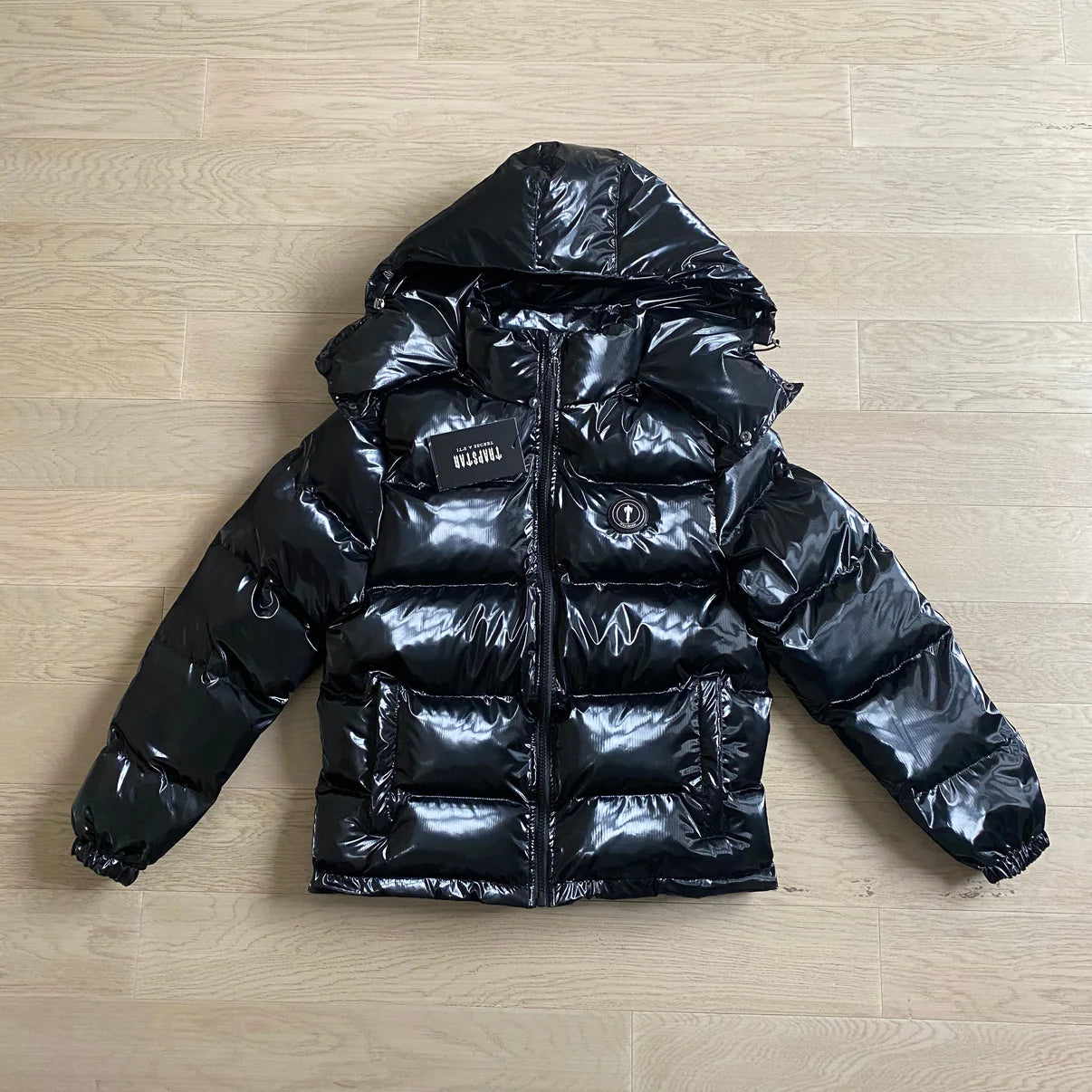 TS Shiny Black Irongate Jacket Detachable Hood