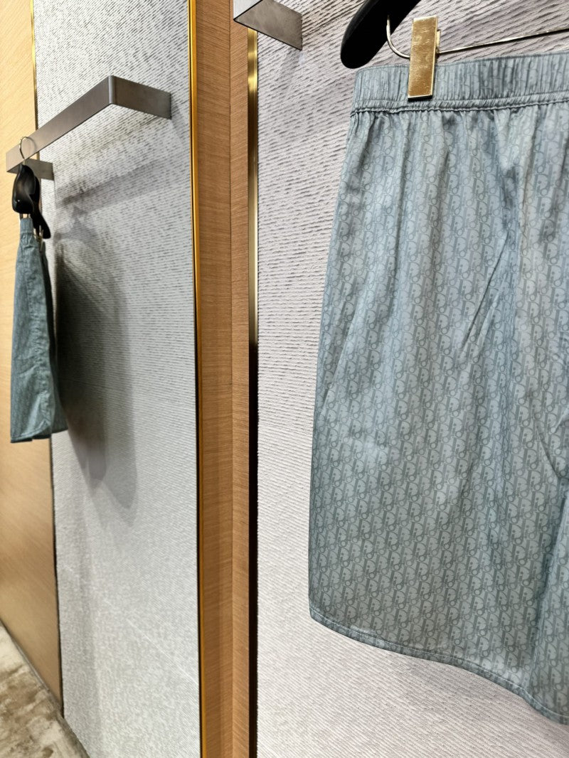 Silk Shorts Green