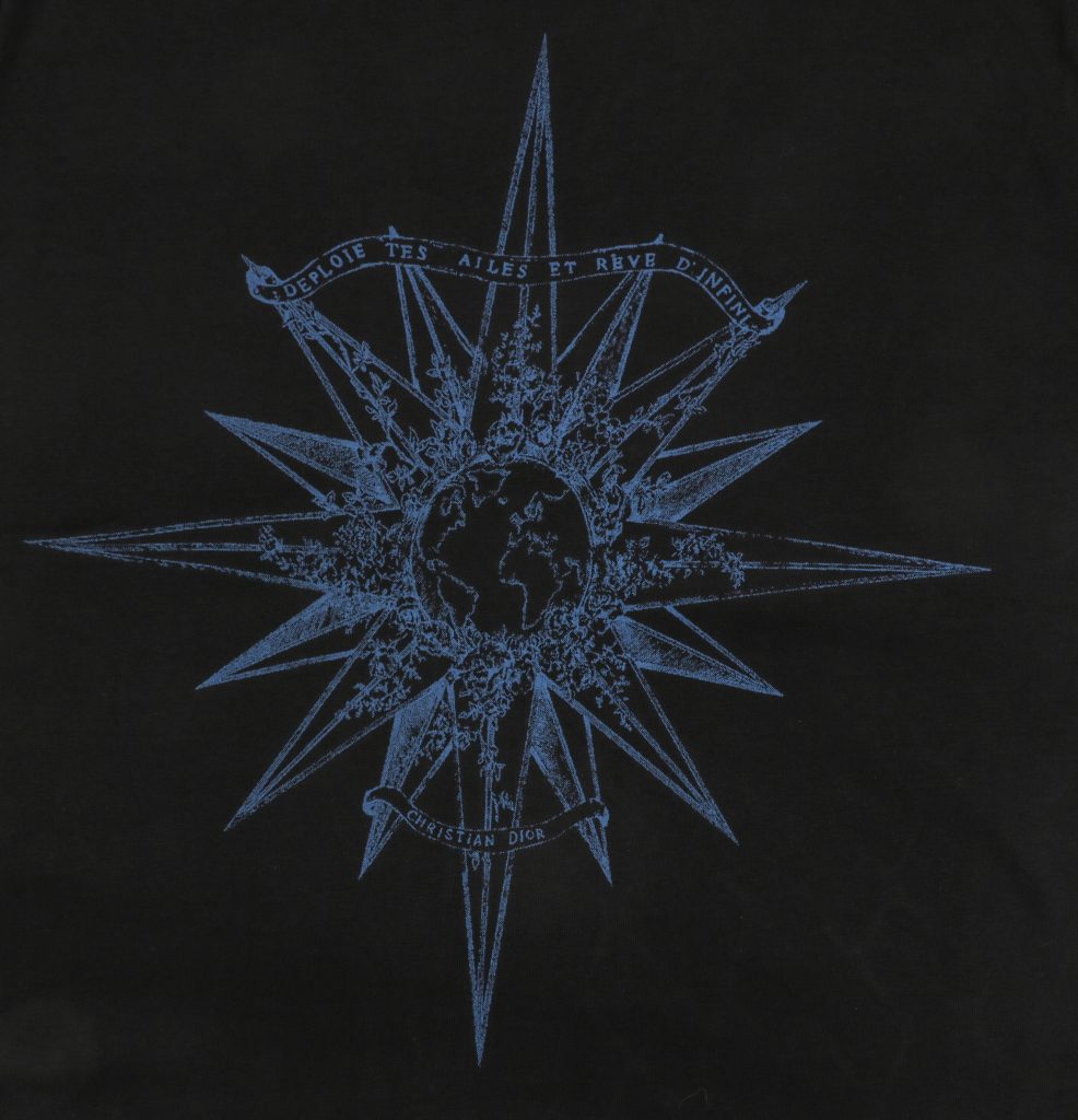 Black T-Shirt, Blue Logo