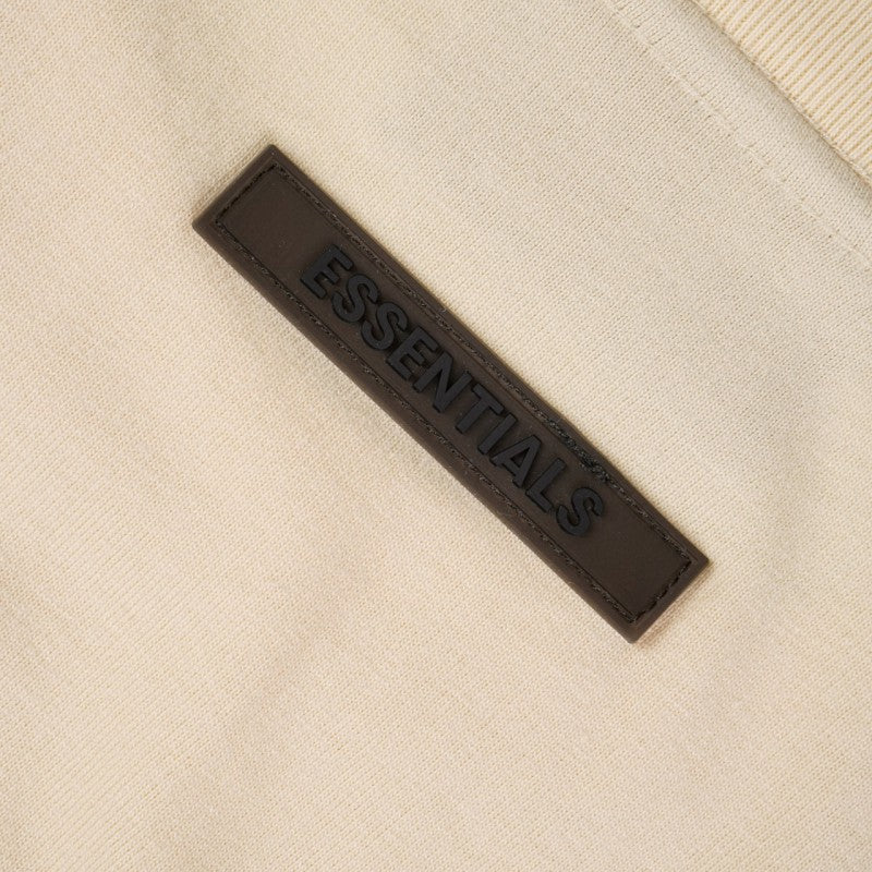 Round Neck Short Sleeve Beige