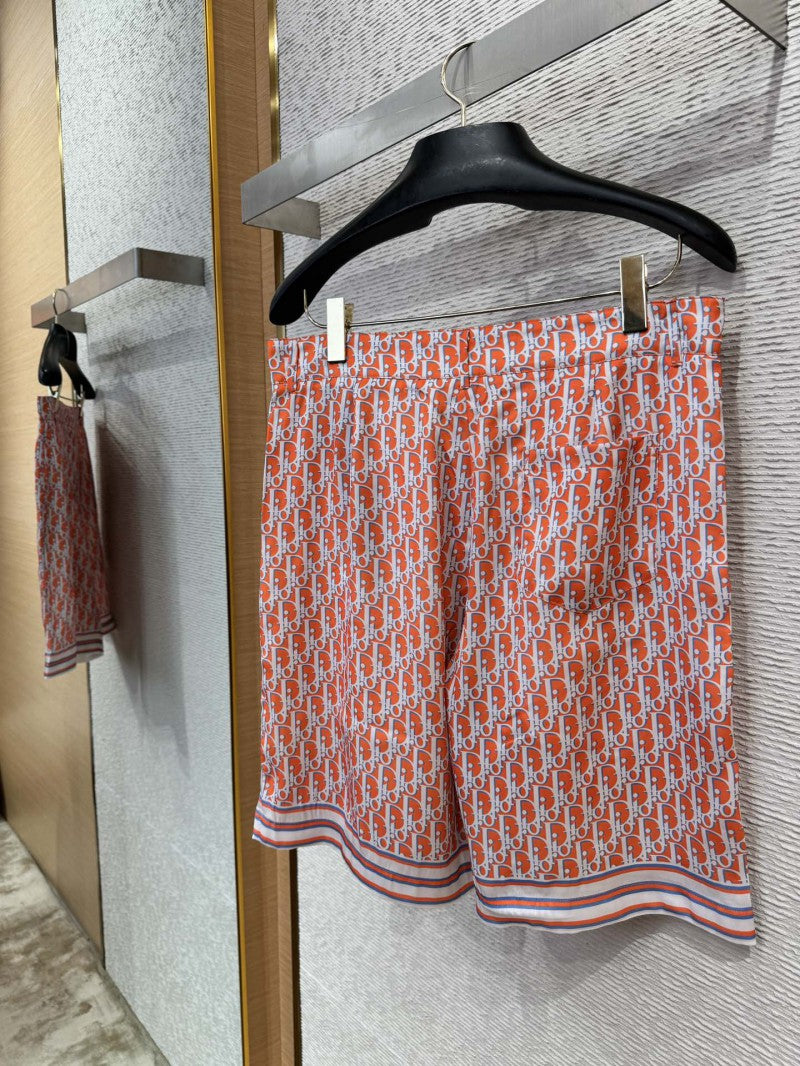 Silk Shorts Red