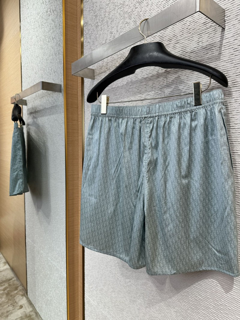 Silk Shorts Green