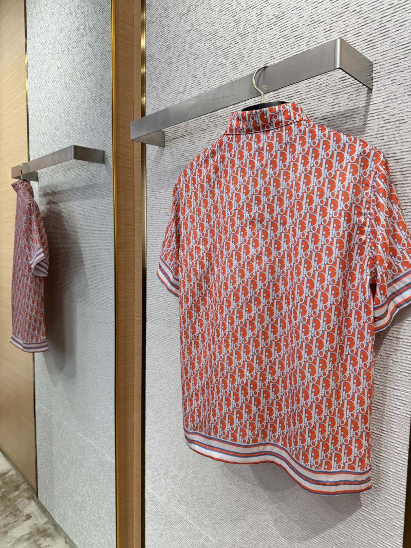 Silk Shirt Red