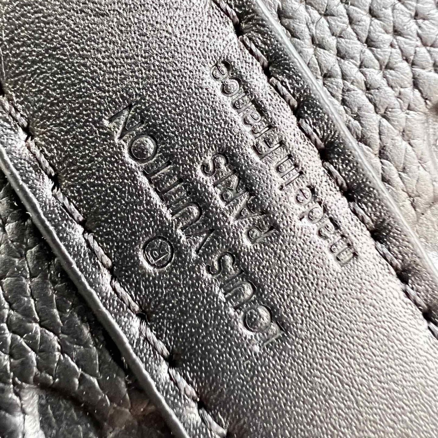 Monogram Shadow Black Leather Duffle Bag