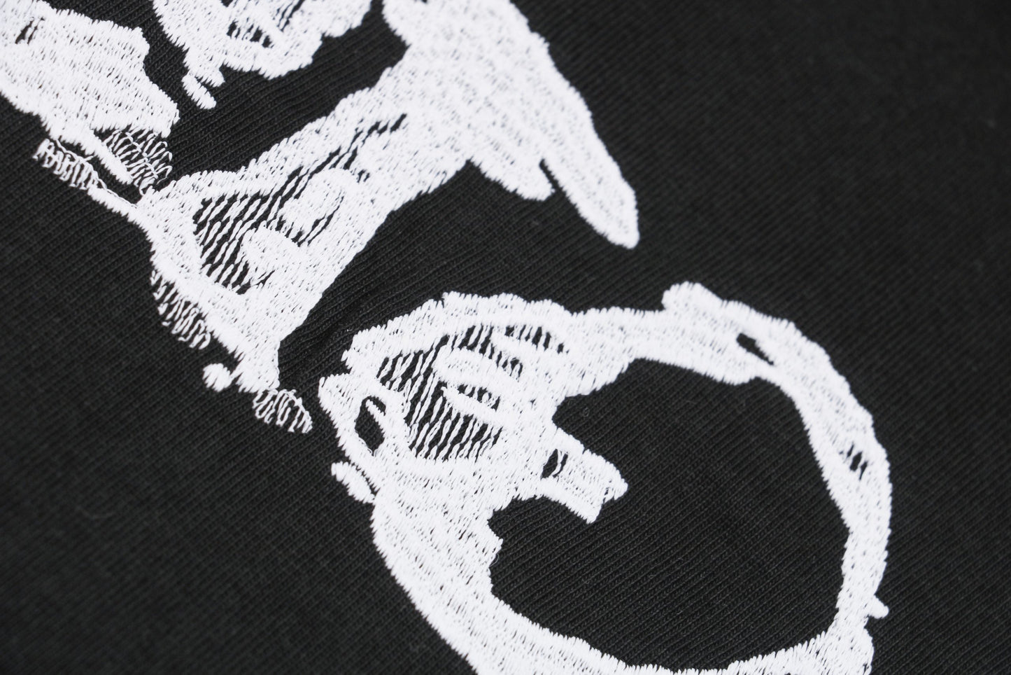 Black T-Shirt, White Logo