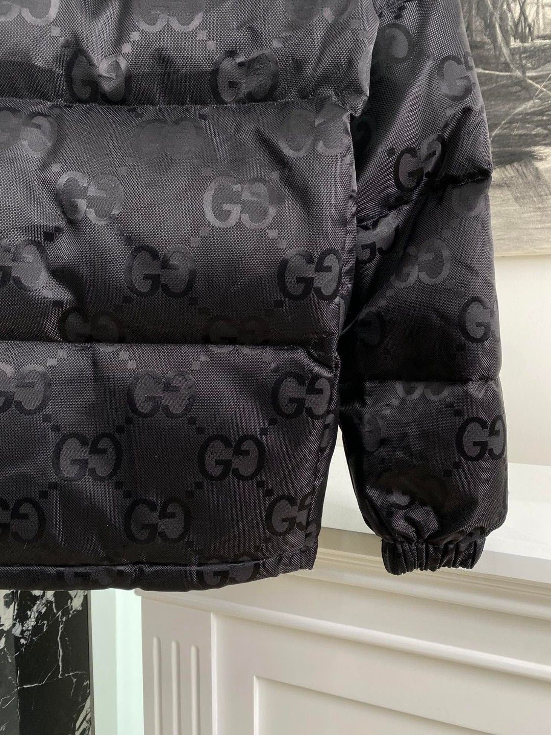 GG Puffer Jacket Black