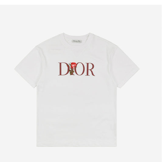 White T-Shirt Red Logo