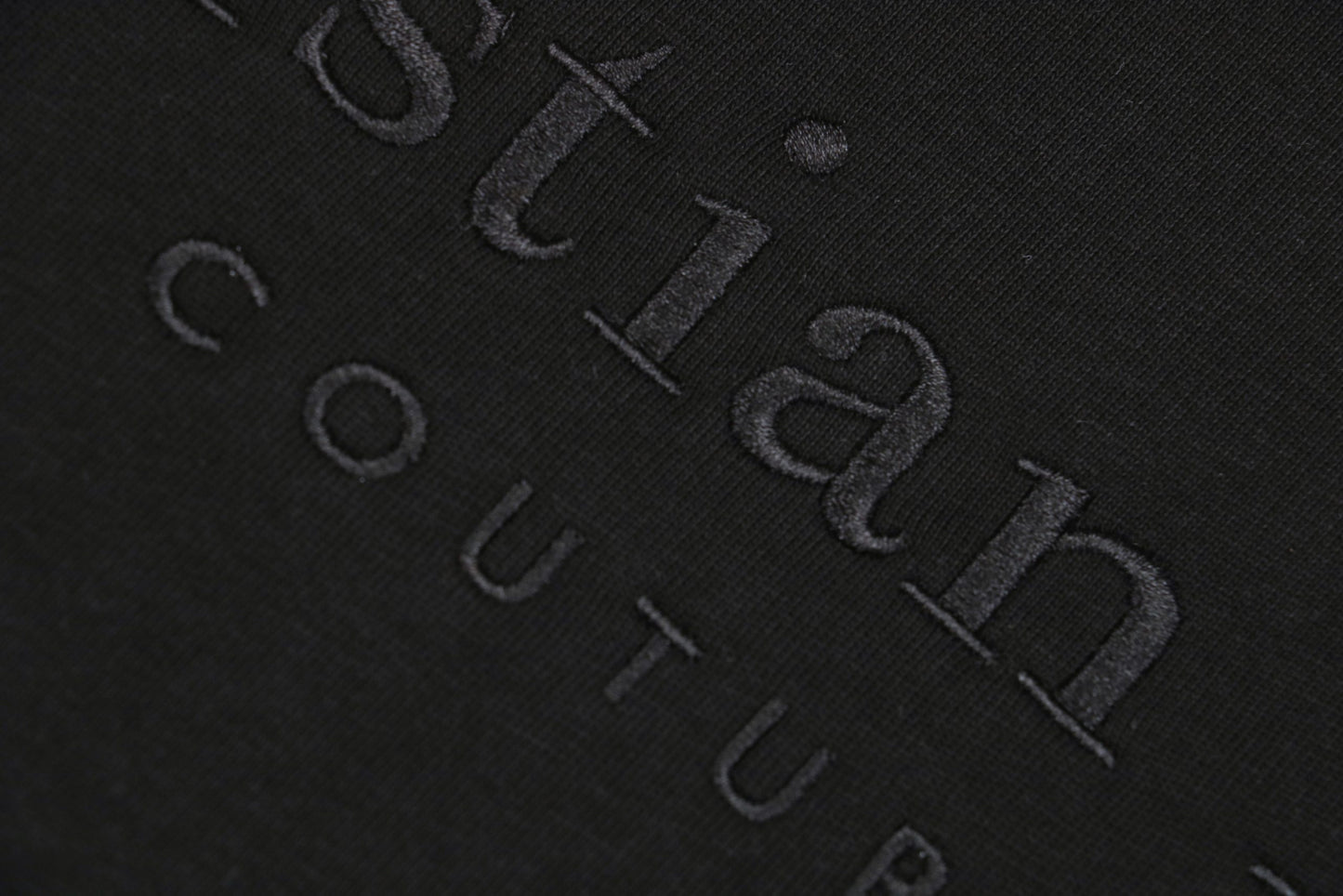 Black T-Shirt, Black Logo