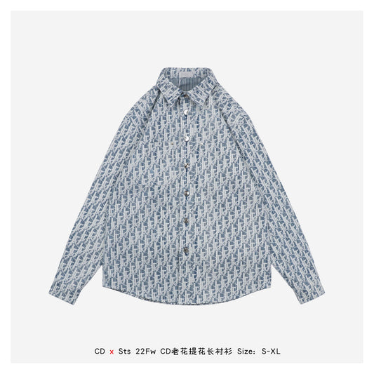 Blue and White Shirt