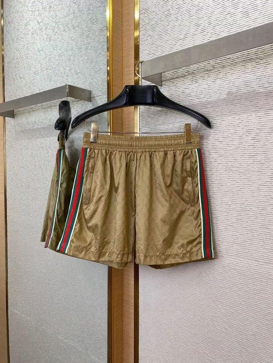 Monaco Stripe Nylon Shorts