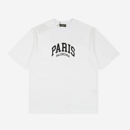 Balenci Cities Paris T-Shirt White