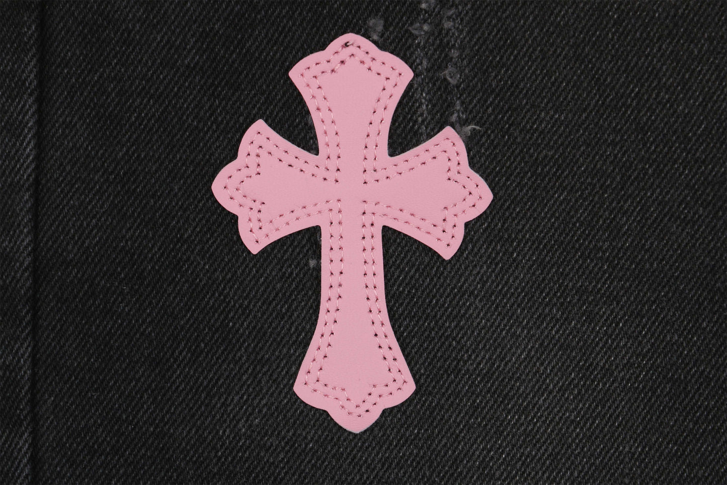 Chrome Hearts Black Jeans (Pink Logo)