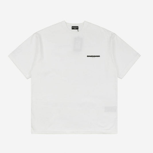 Balenci Crossed Logo T-Shirt White