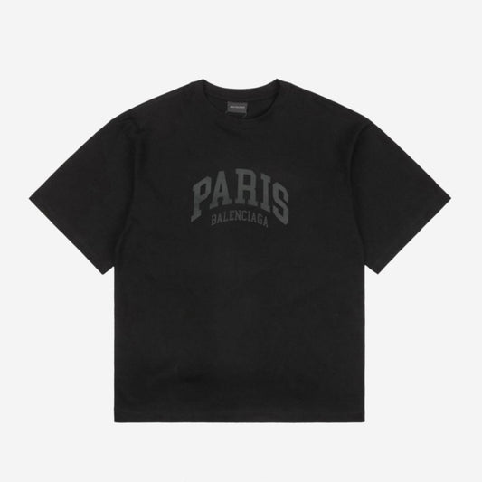 Balenci Cities Paris T-Shirt Black Grey
