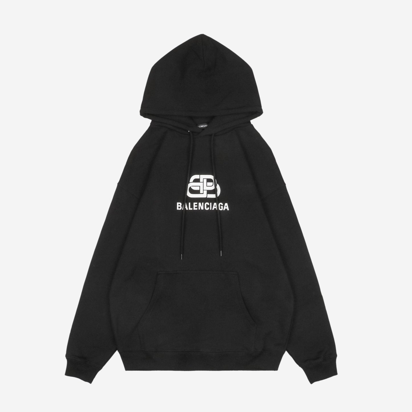 Balenci Black BB Logo Hoodie