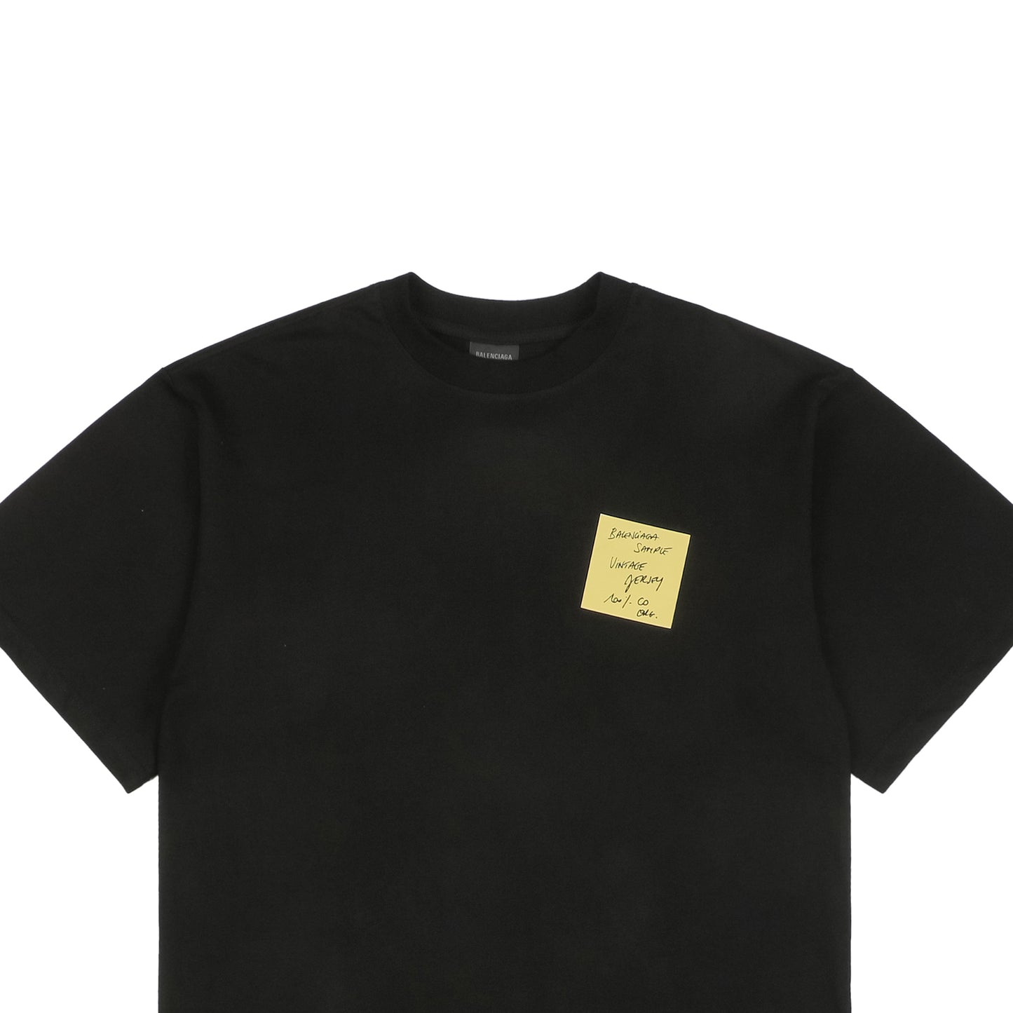 Balenci Sticky Note T-Shirt Black