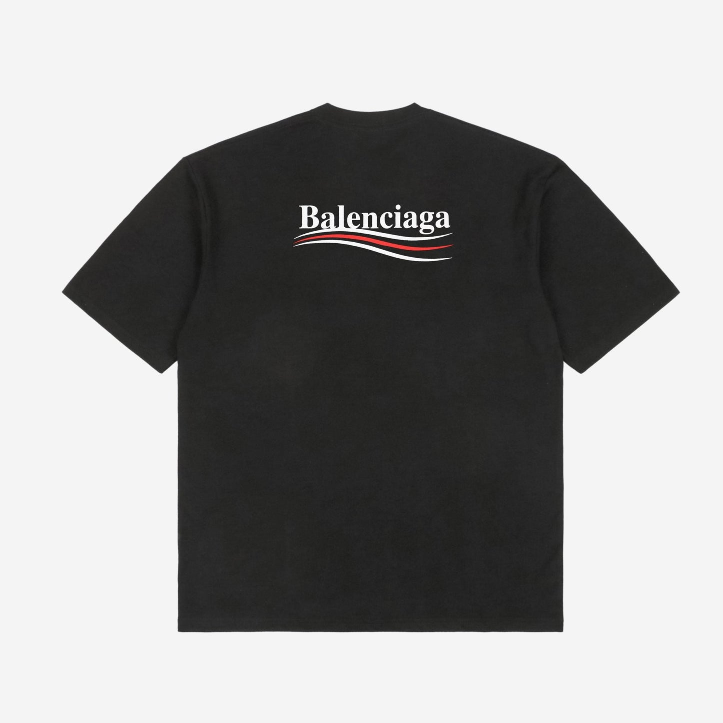 Balenci Political Campaign T-Shirt Black