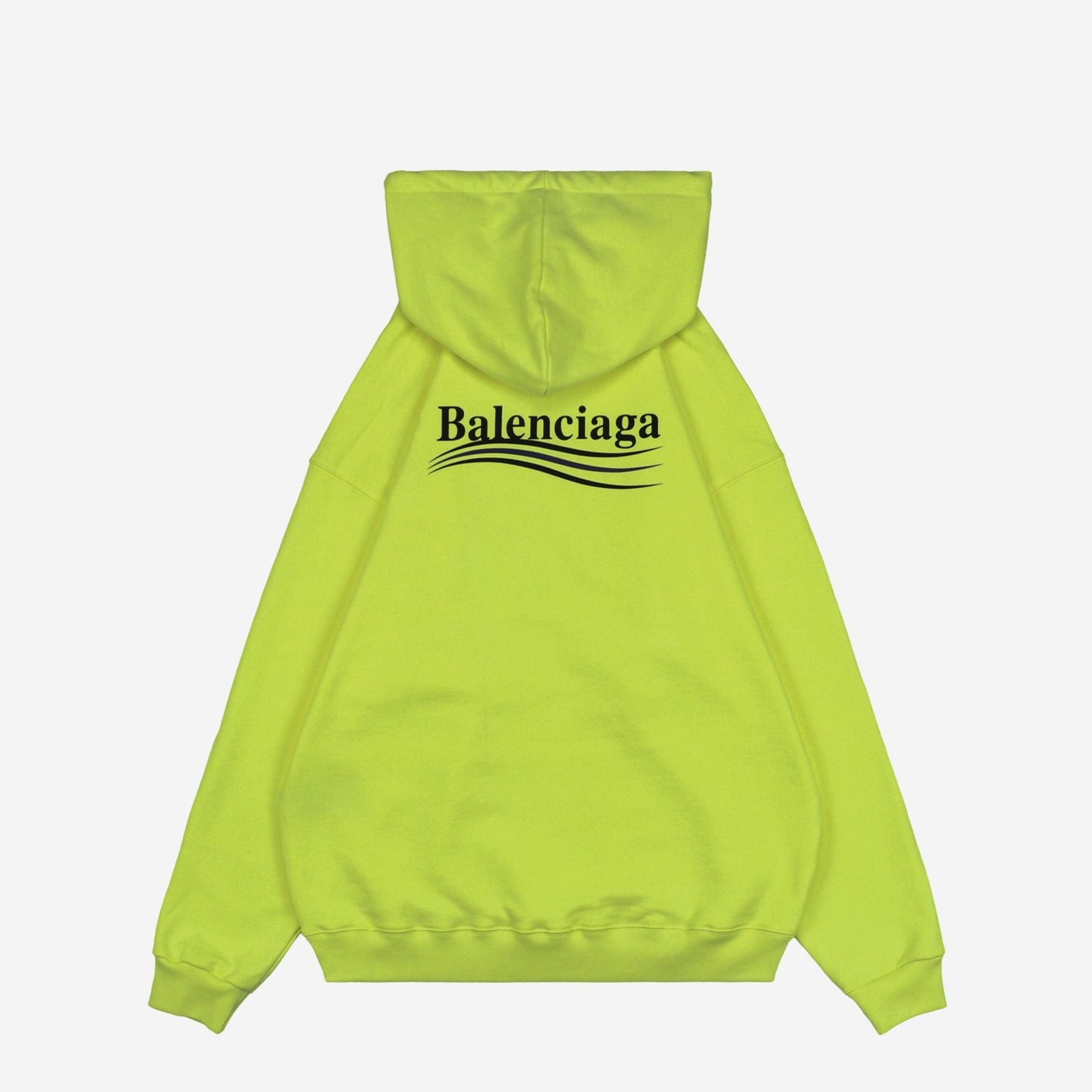 Balenci Political Campaign Hoodie Neon Green