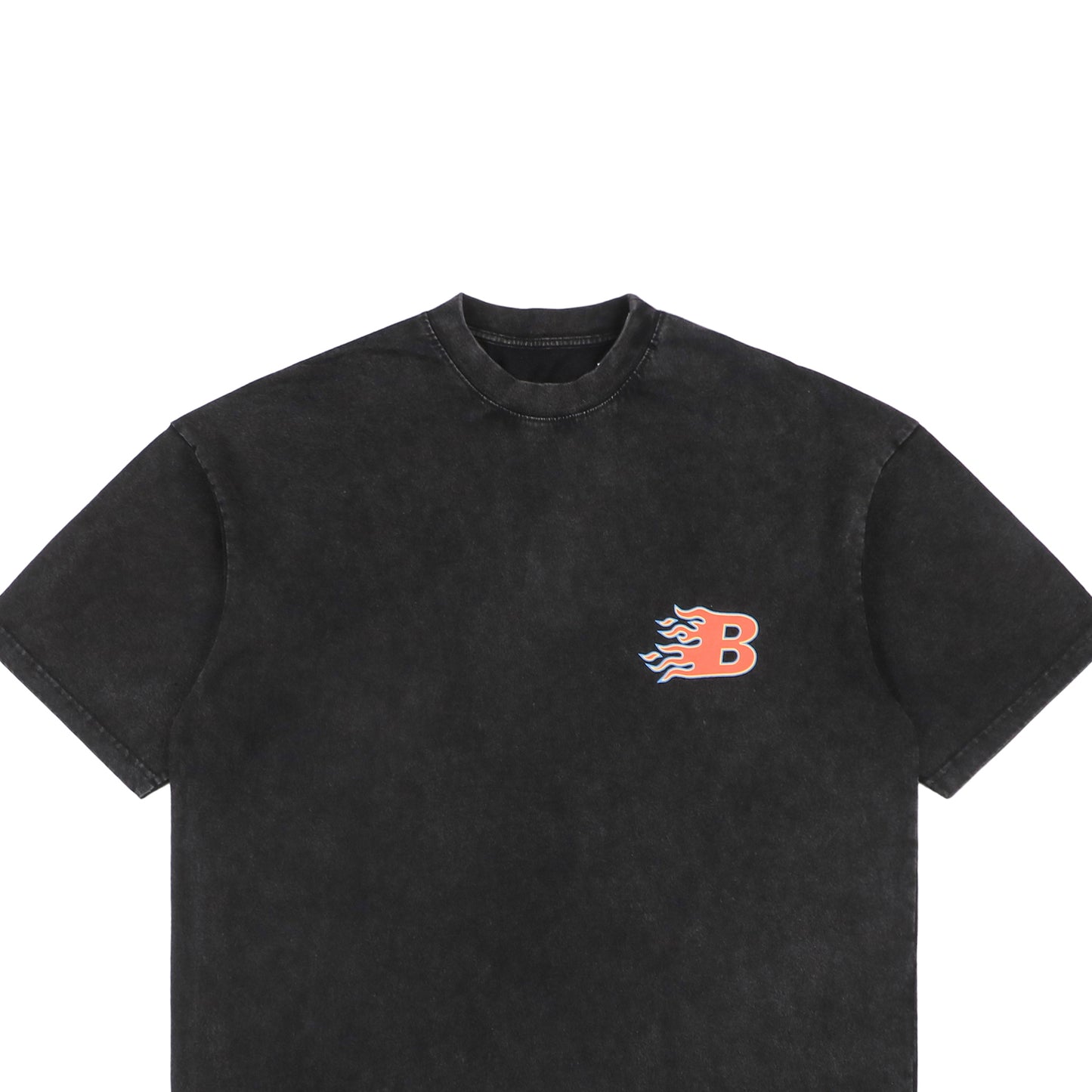 Balenci B Flame T-Shirt Black